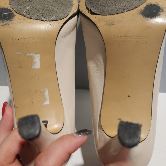 Mykonos Sz 6 1/2 Nude Heels - Picture 3 of 3